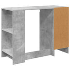Scrivania Grigio cemento 100 x 40 x 75 cm Legno multistrato