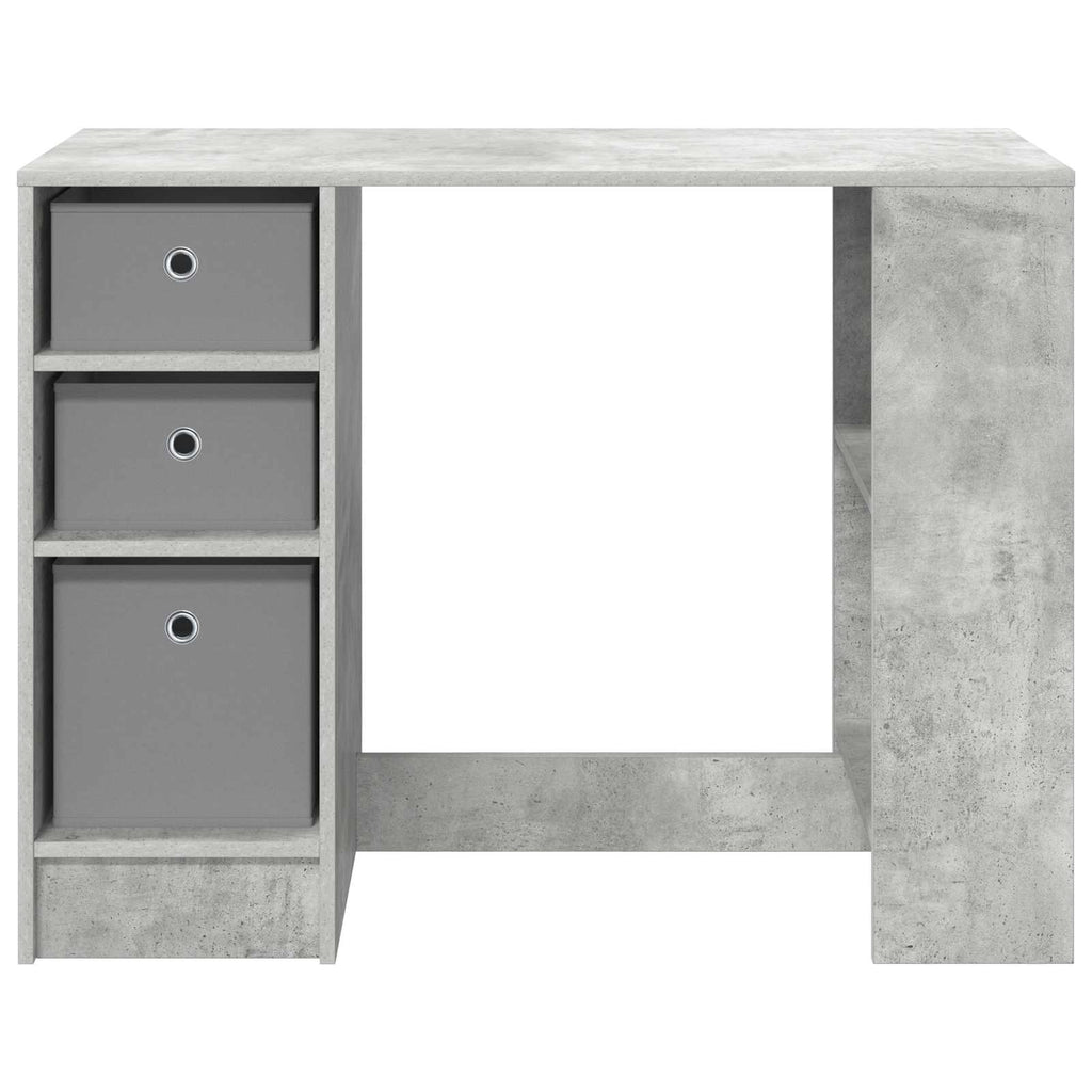 Scrivania Grigio cemento 100 x 40 x 75 cm Legno multistrato