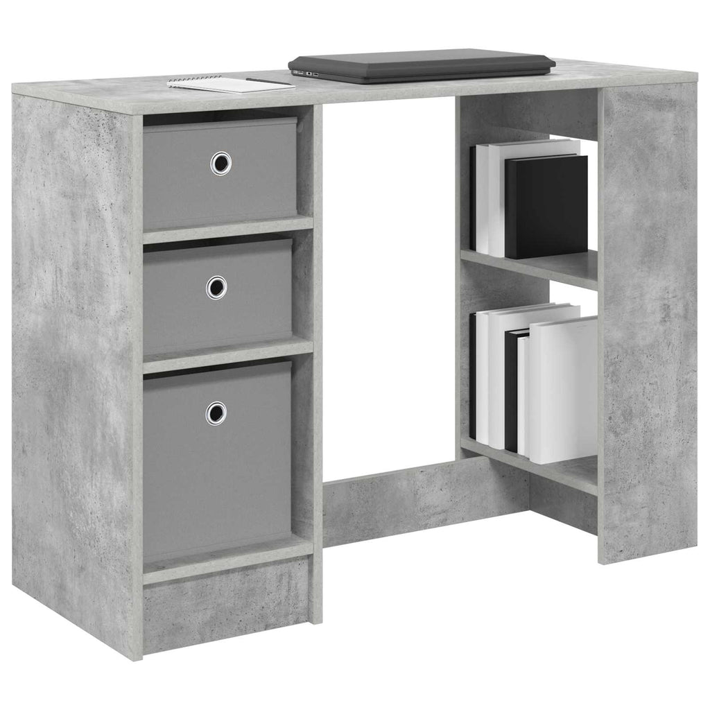 Scrivania Grigio cemento 100 x 40 x 75 cm Legno multistrato