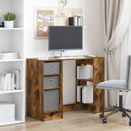 Scrivania Rovere fumé 100 x 40 x 75 cm Legno multistrato