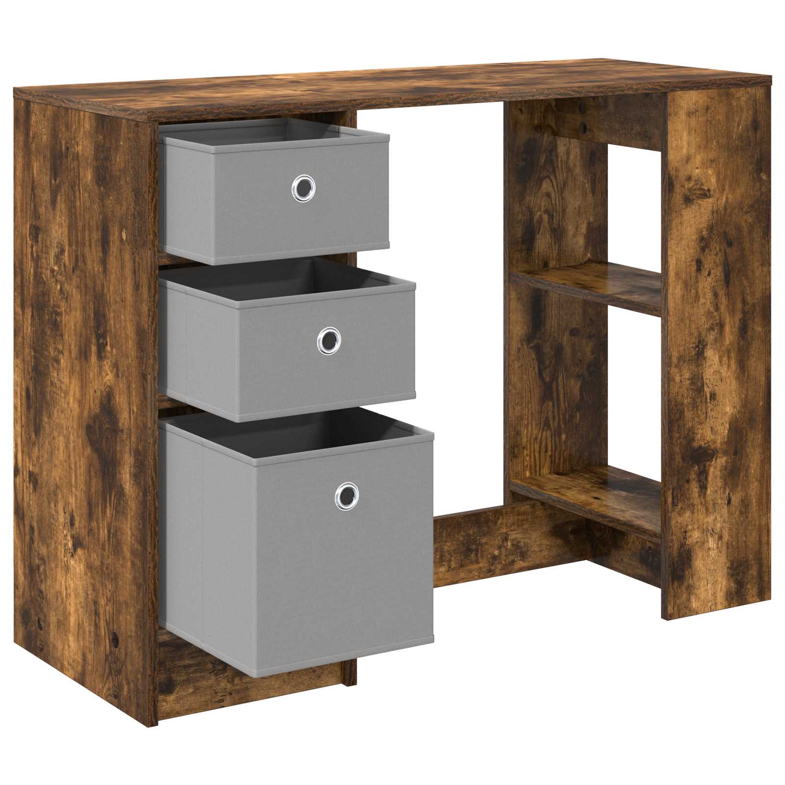 Scrivania Rovere fumé 100 x 40 x 75 cm Legno multistrato
