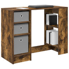 Scrivania Rovere fumé 100 x 40 x 75 cm Legno multistrato