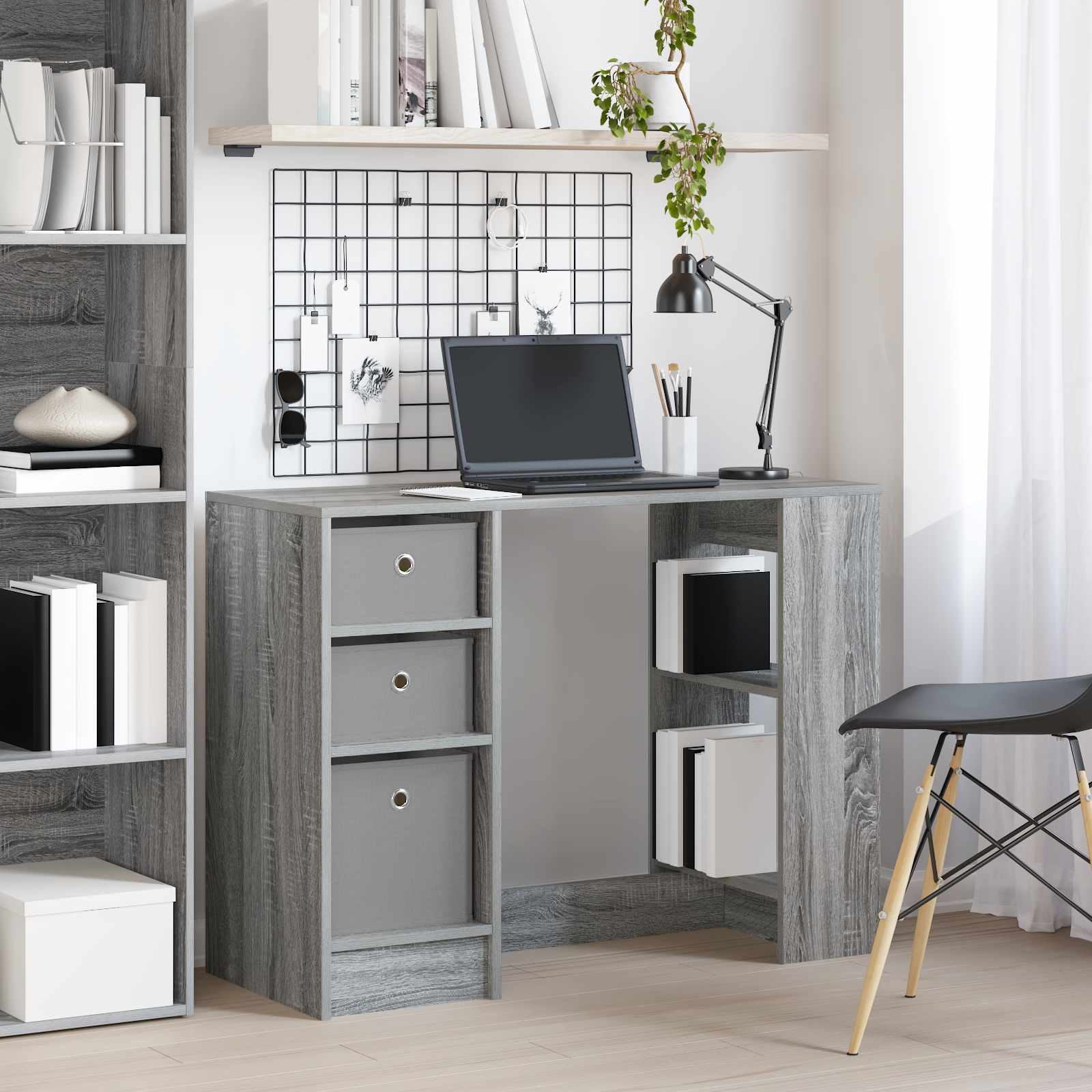Scrivania Grigio Sonoma 100 x 40 x 75 cm Legno multistrato