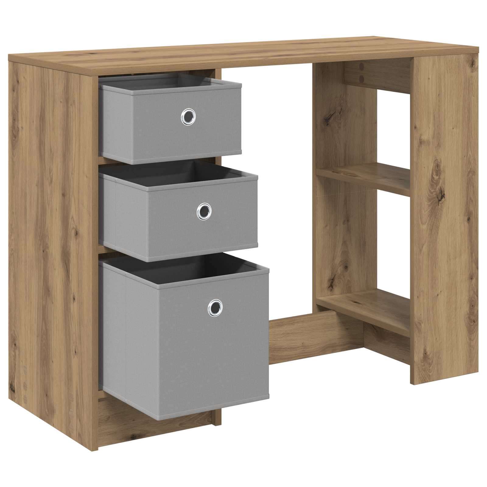 Scrivania Rovere artigianale 100 x 40 x 75 cm Legno multistrato
