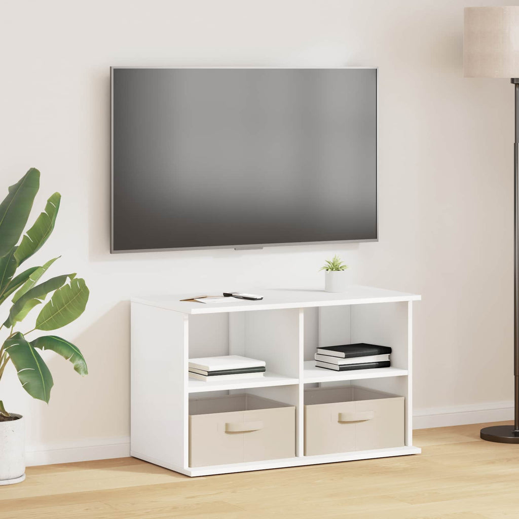 Supporto TV con cassetto Bianco 79 x 40 x 48 cm