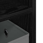 Supporto TV con cassetto Rovere Nero 79 x 40 x 48 cm