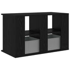 Supporto TV con cassetto Rovere Nero 79 x 40 x 48 cm