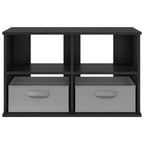 Supporto TV con cassetto Rovere Nero 79 x 40 x 48 cm