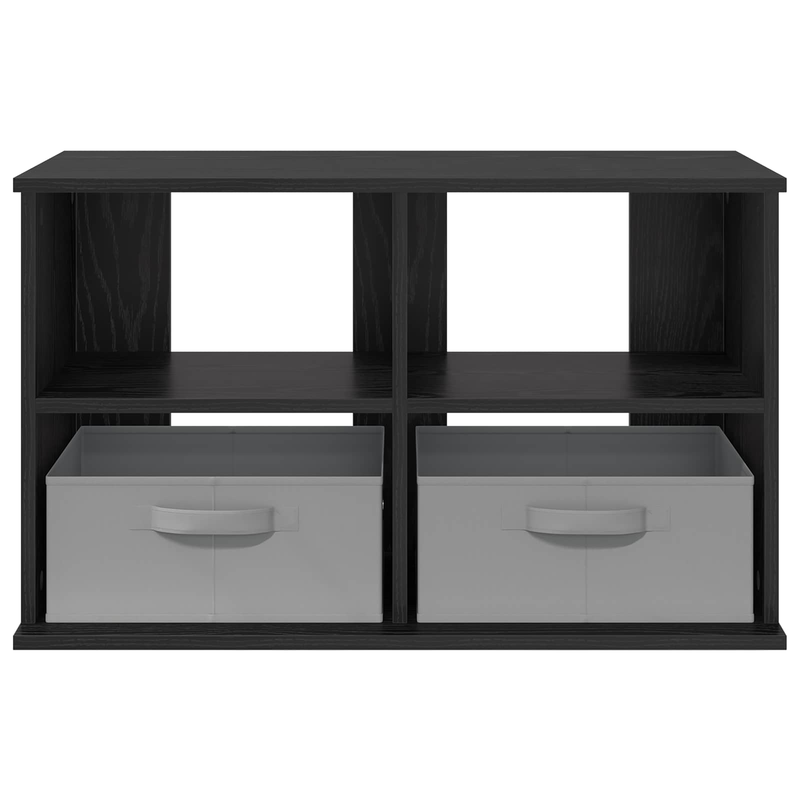 Supporto TV con cassetto Rovere Nero 79 x 40 x 48 cm