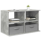 Supporto TV con cassetto Grigio cemento 79 x 40 x 48 cm