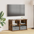 Supporto TV con cassetto Rovere fumé 79 x 40 x 48 cm