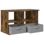 Supporto TV con cassetto Rovere fumé 79 x 40 x 48 cm
