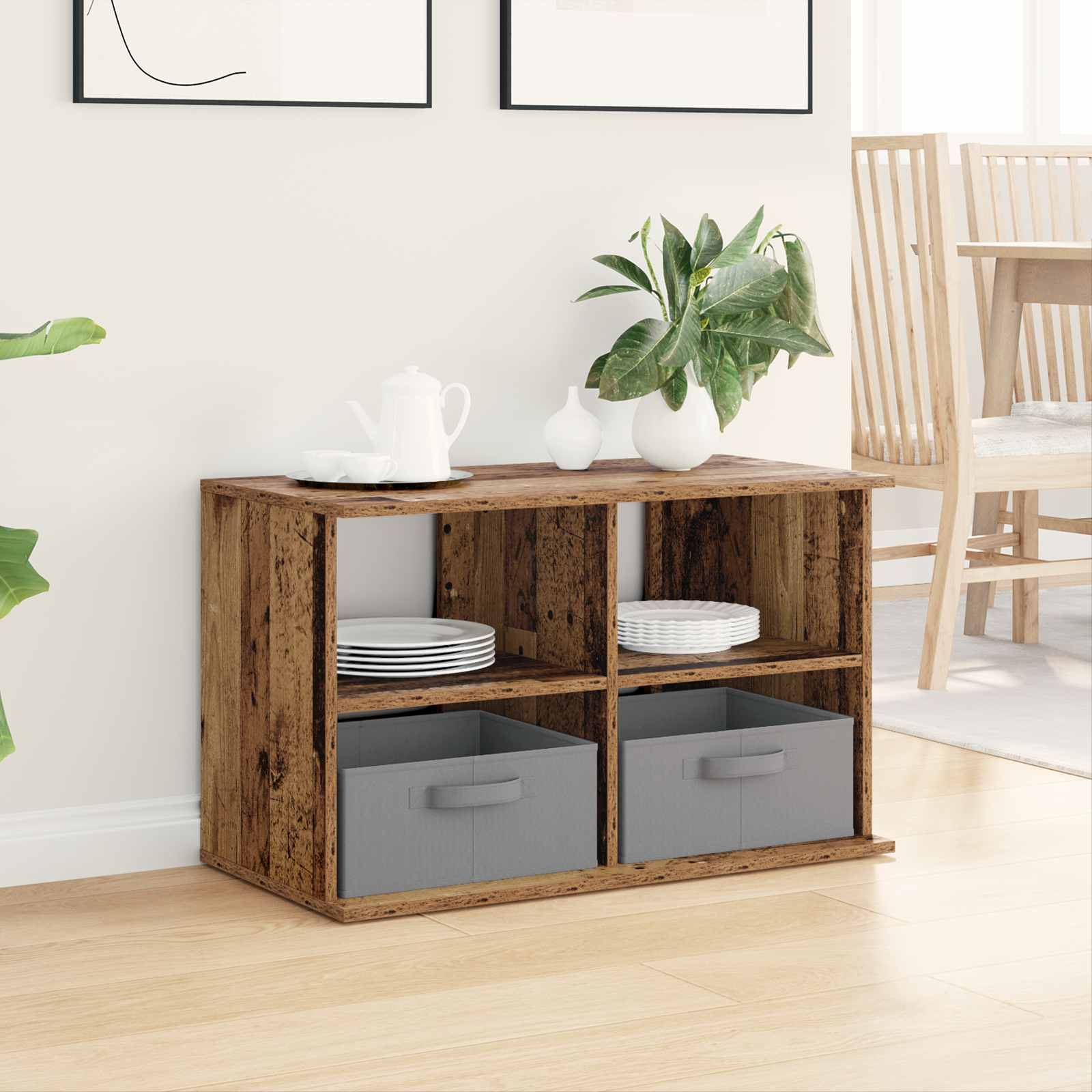 Supporto TV con cassetto Legno vecchio 79 x 40 x 48 cm