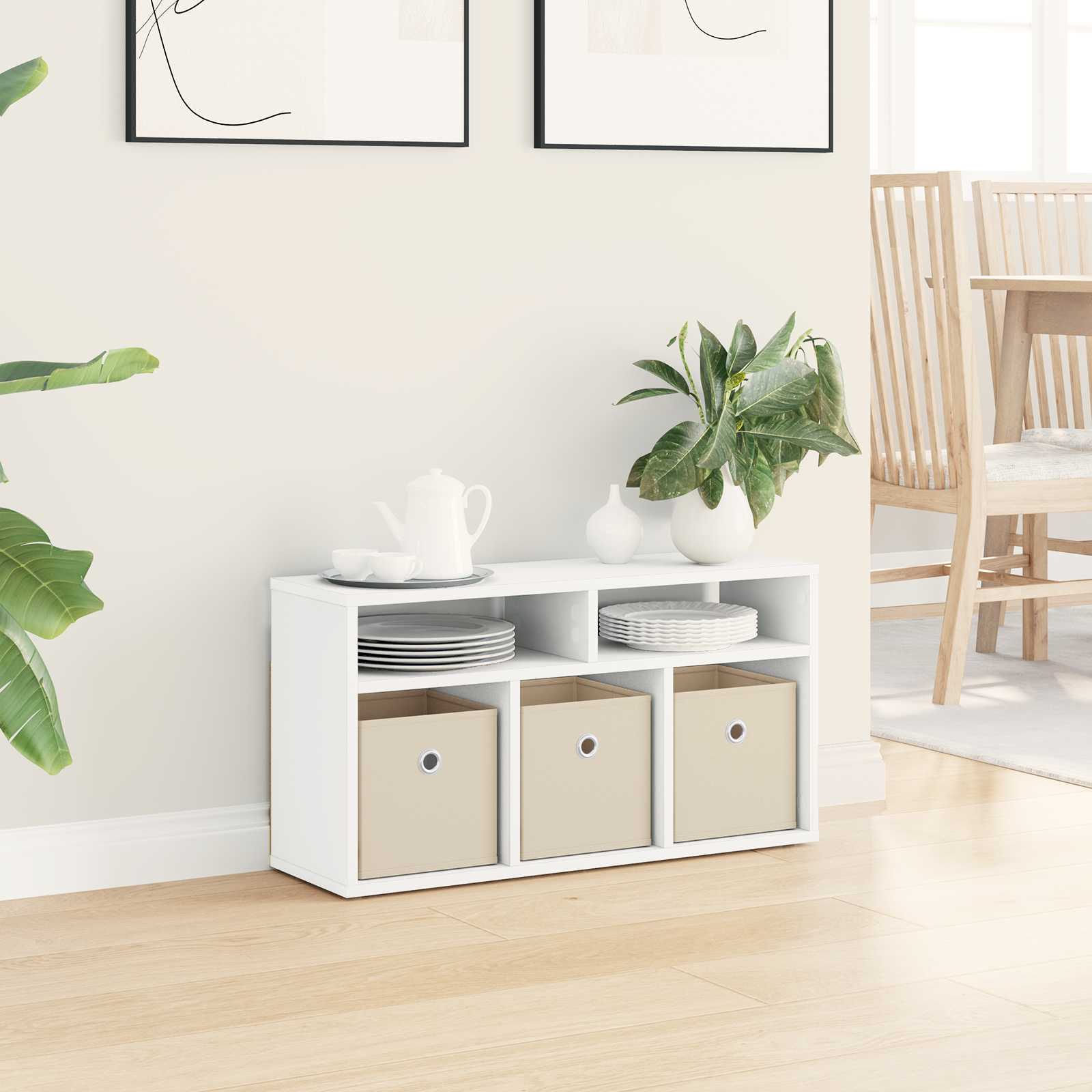 Lowboard con cassetto Bianco 72 x 22,5 x 38 cm