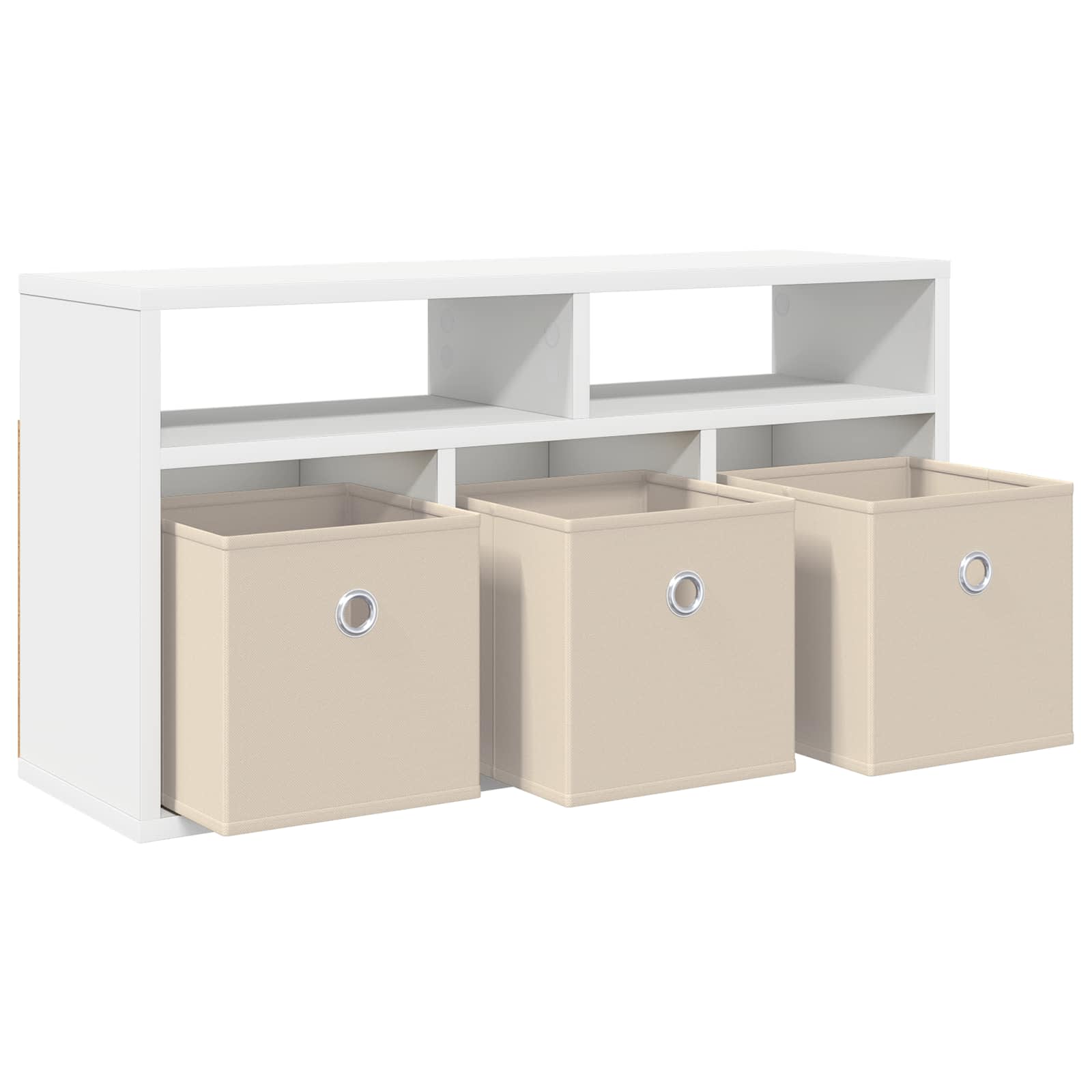 Lowboard con cassetto Bianco 72 x 22,5 x 38 cm