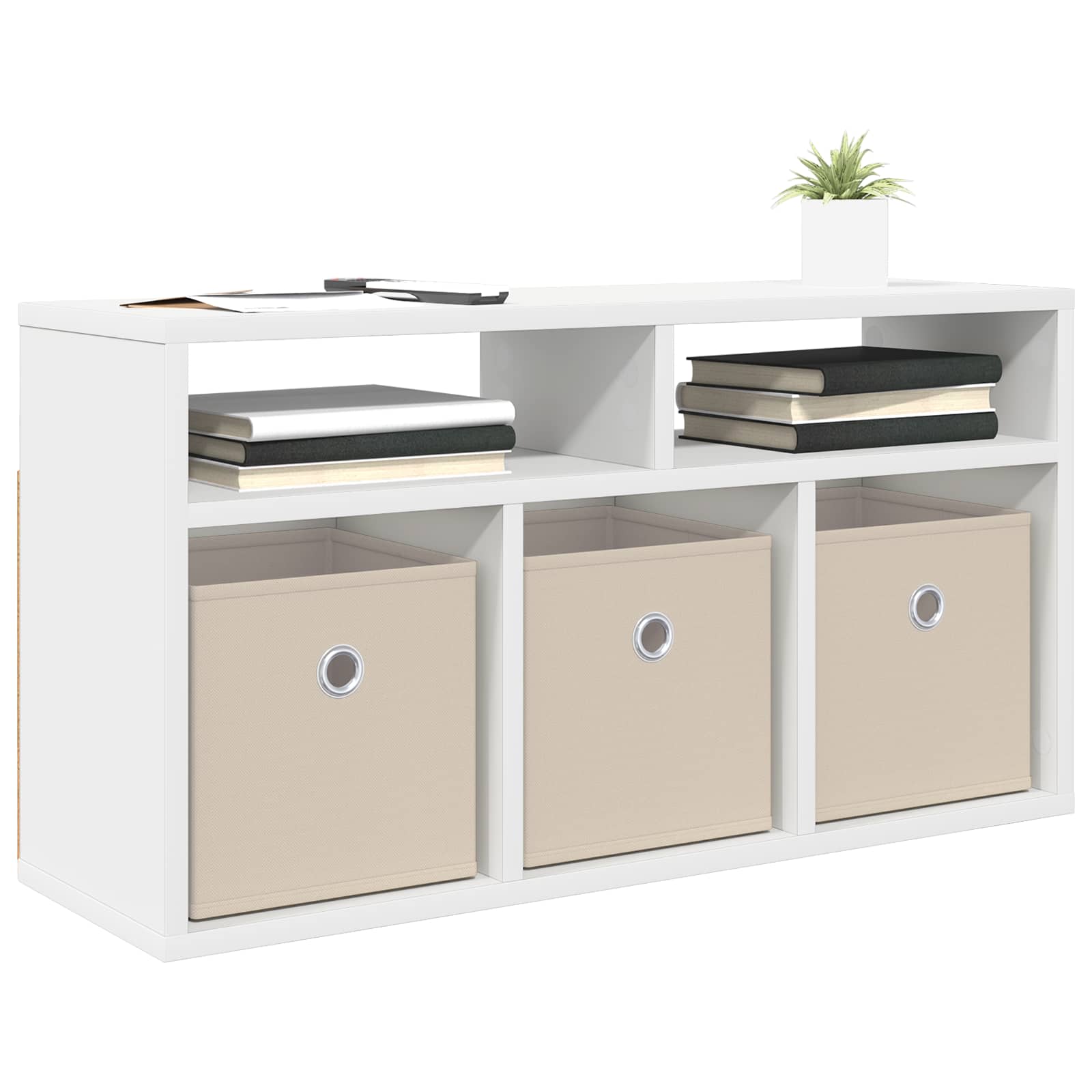 Lowboard con cassetto Bianco 72 x 22,5 x 38 cm