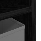 Lowboard con cassetto Rovere Nero 72 x 22,5 x 38 cm