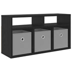 Lowboard con cassetto Rovere Nero 72 x 22,5 x 38 cm