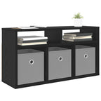 Lowboard con cassetto Rovere Nero 72 x 22,5 x 38 cm