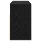 Lowboard con cassetto Rovere Nero 72 x 22,5 x 38 cm