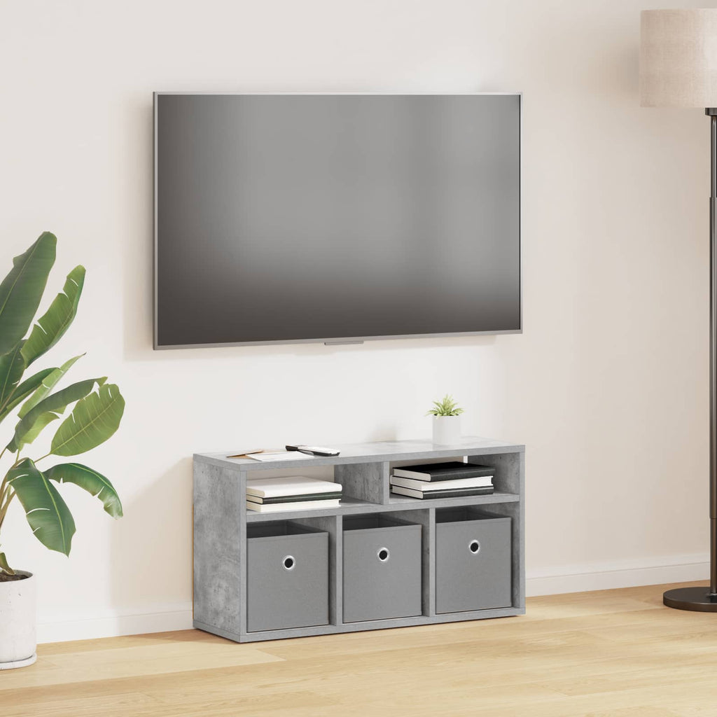 Lowboard con cassetto Grigio cemento 72 x 22,5 x 38 cm