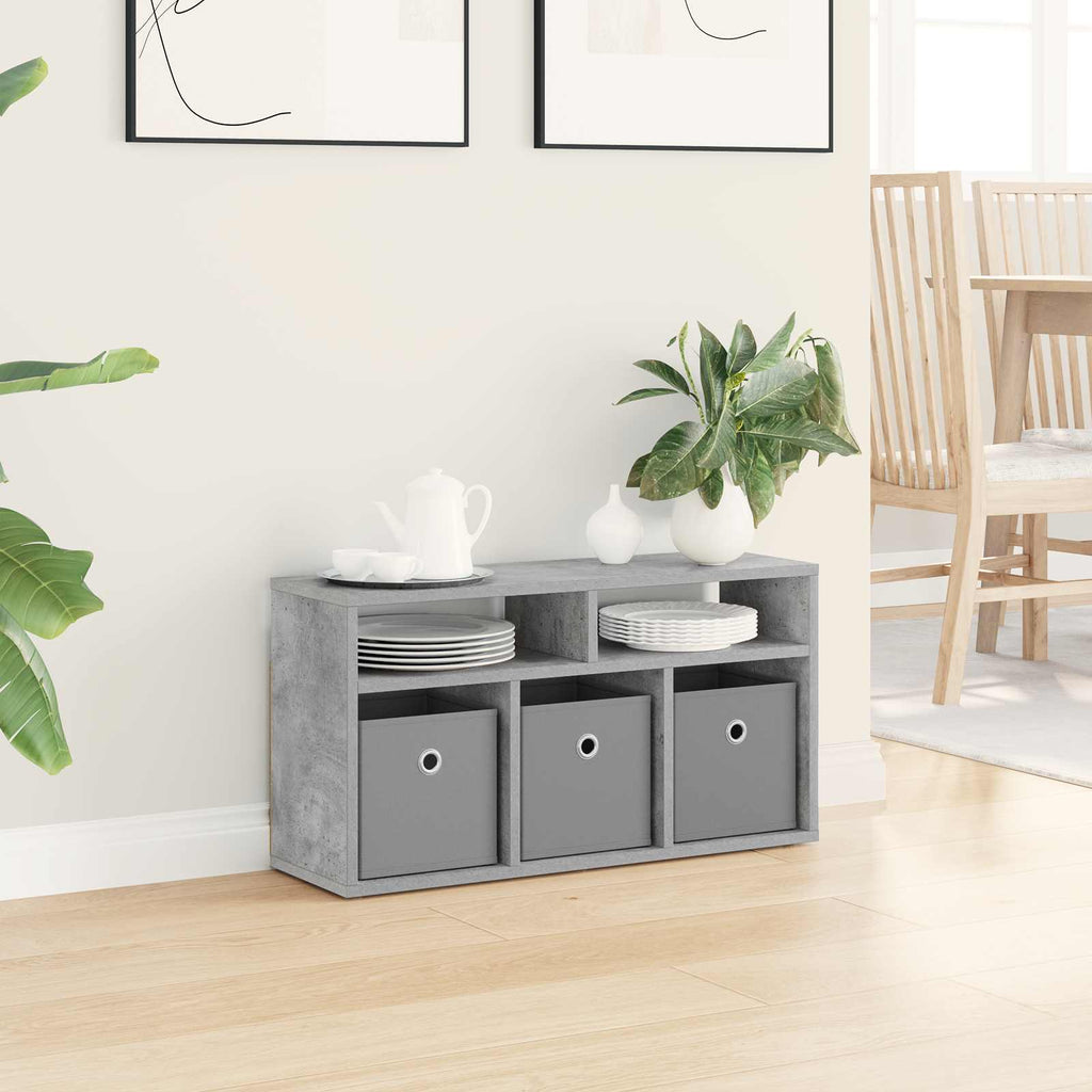 Lowboard con cassetto Grigio cemento 72 x 22,5 x 38 cm