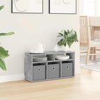Lowboard con cassetto Grigio cemento 72 x 22,5 x 38 cm