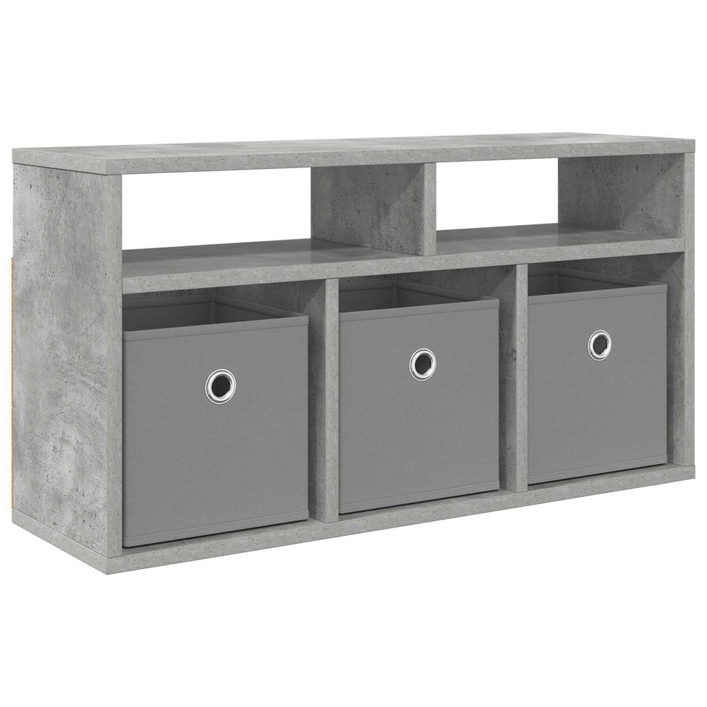 Lowboard con cassetto Grigio cemento 72 x 22,5 x 38 cm