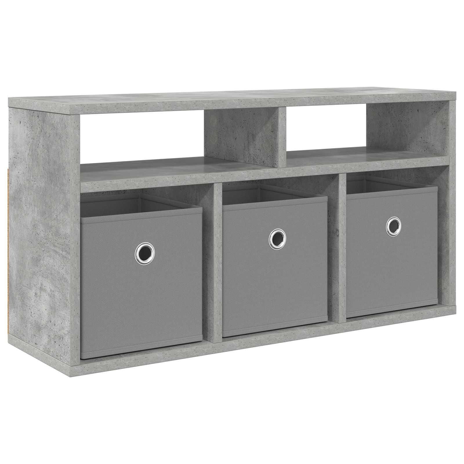 Lowboard con cassetto Grigio cemento 72 x 22,5 x 38 cm
