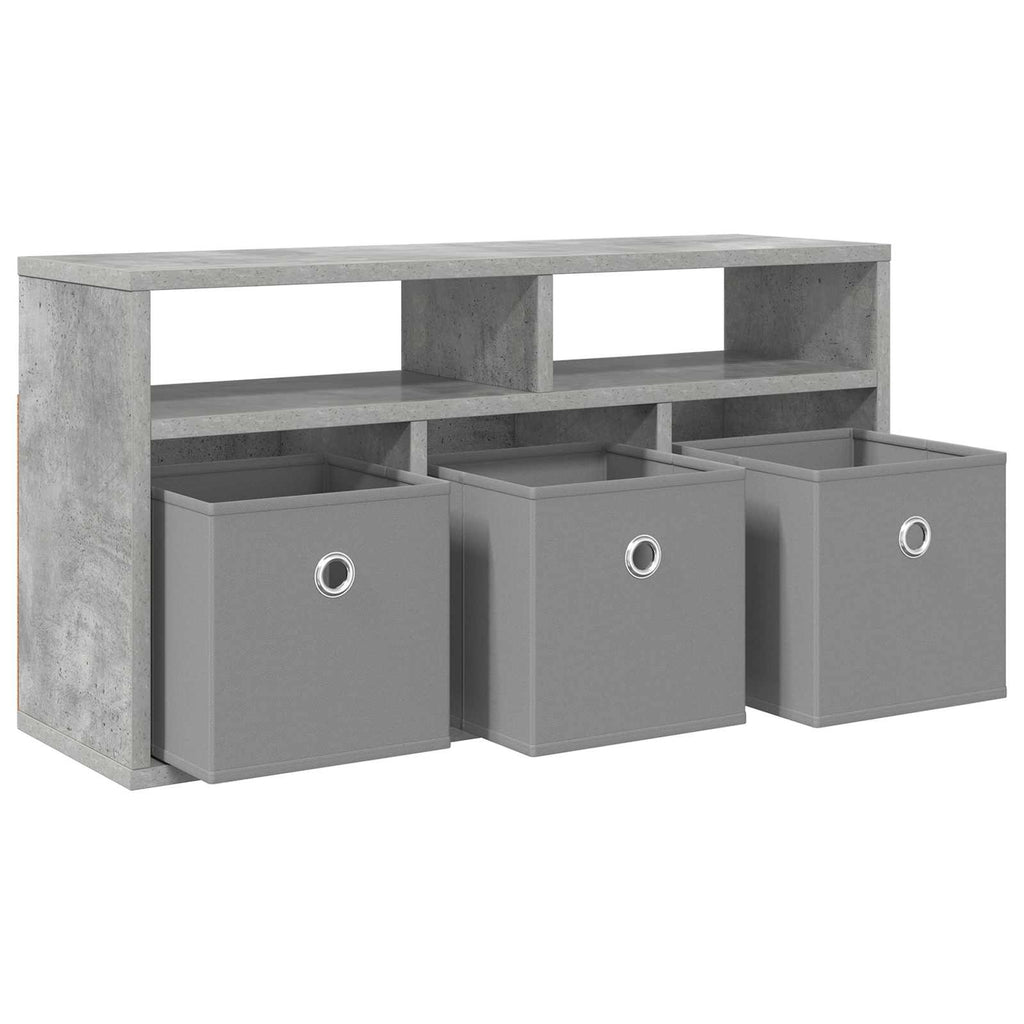 Lowboard con cassetto Grigio cemento 72 x 22,5 x 38 cm