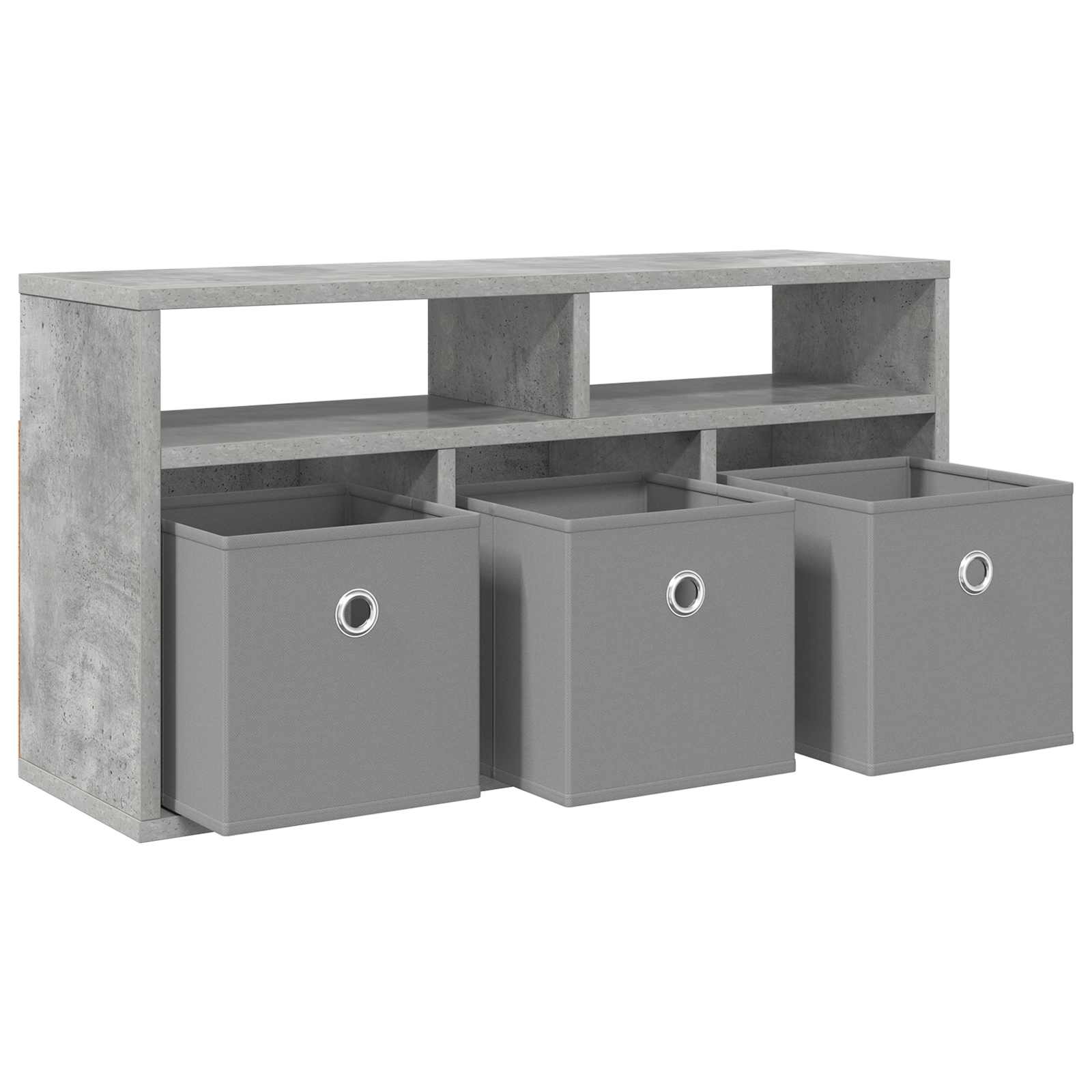 Lowboard con cassetto Grigio cemento 72 x 22,5 x 38 cm