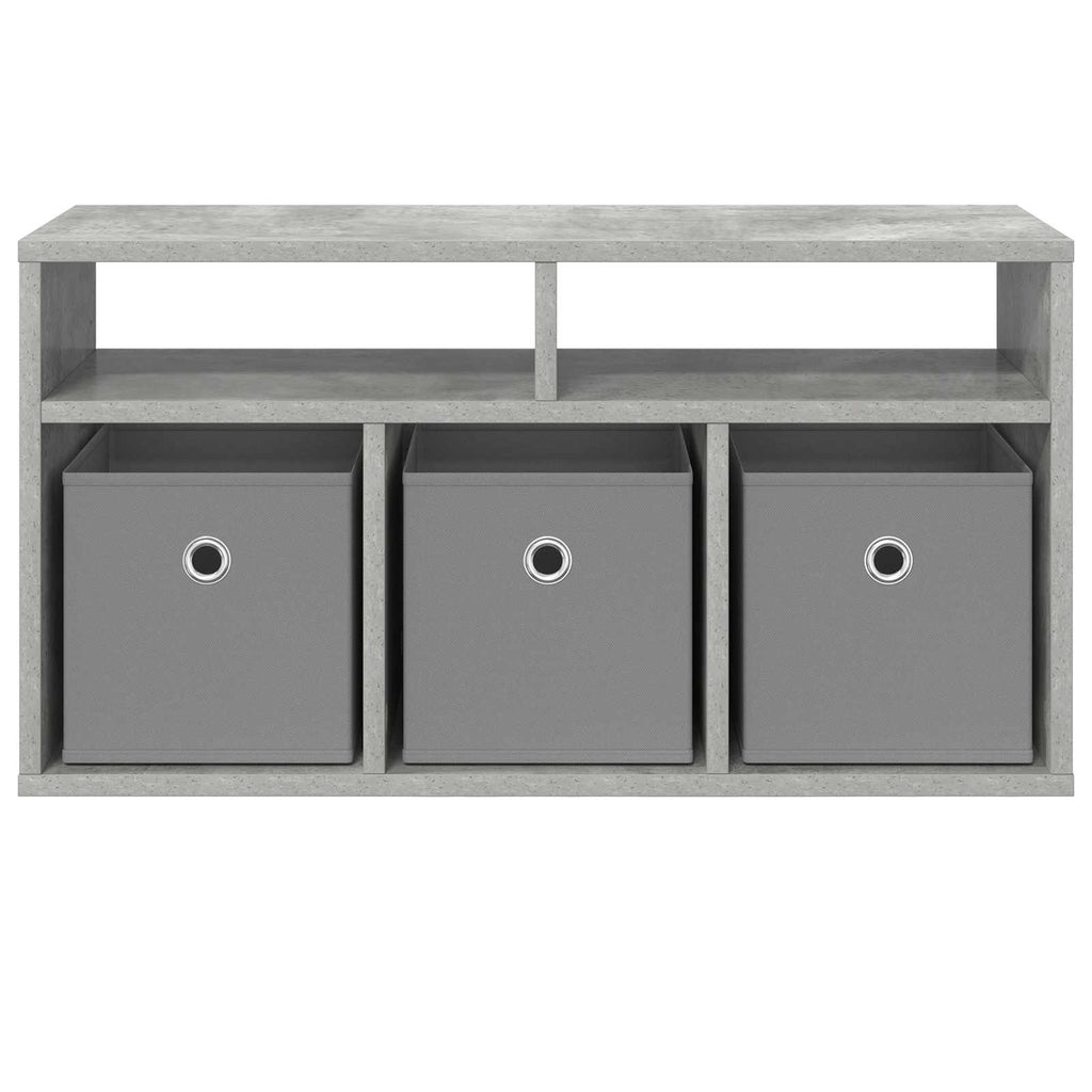 Lowboard con cassetto Grigio cemento 72 x 22,5 x 38 cm