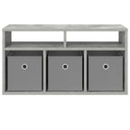 Lowboard con cassetto Grigio cemento 72 x 22,5 x 38 cm