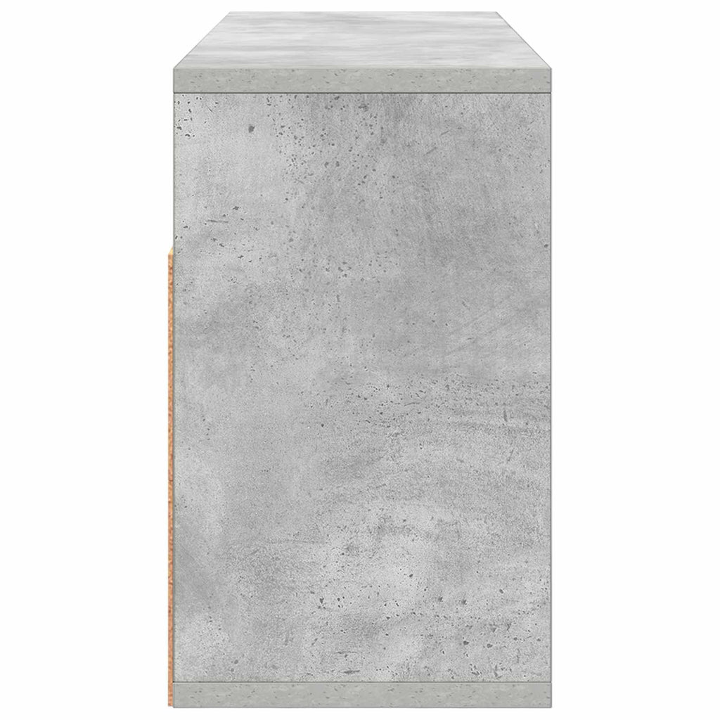 Lowboard con cassetto Grigio cemento 72 x 22,5 x 38 cm