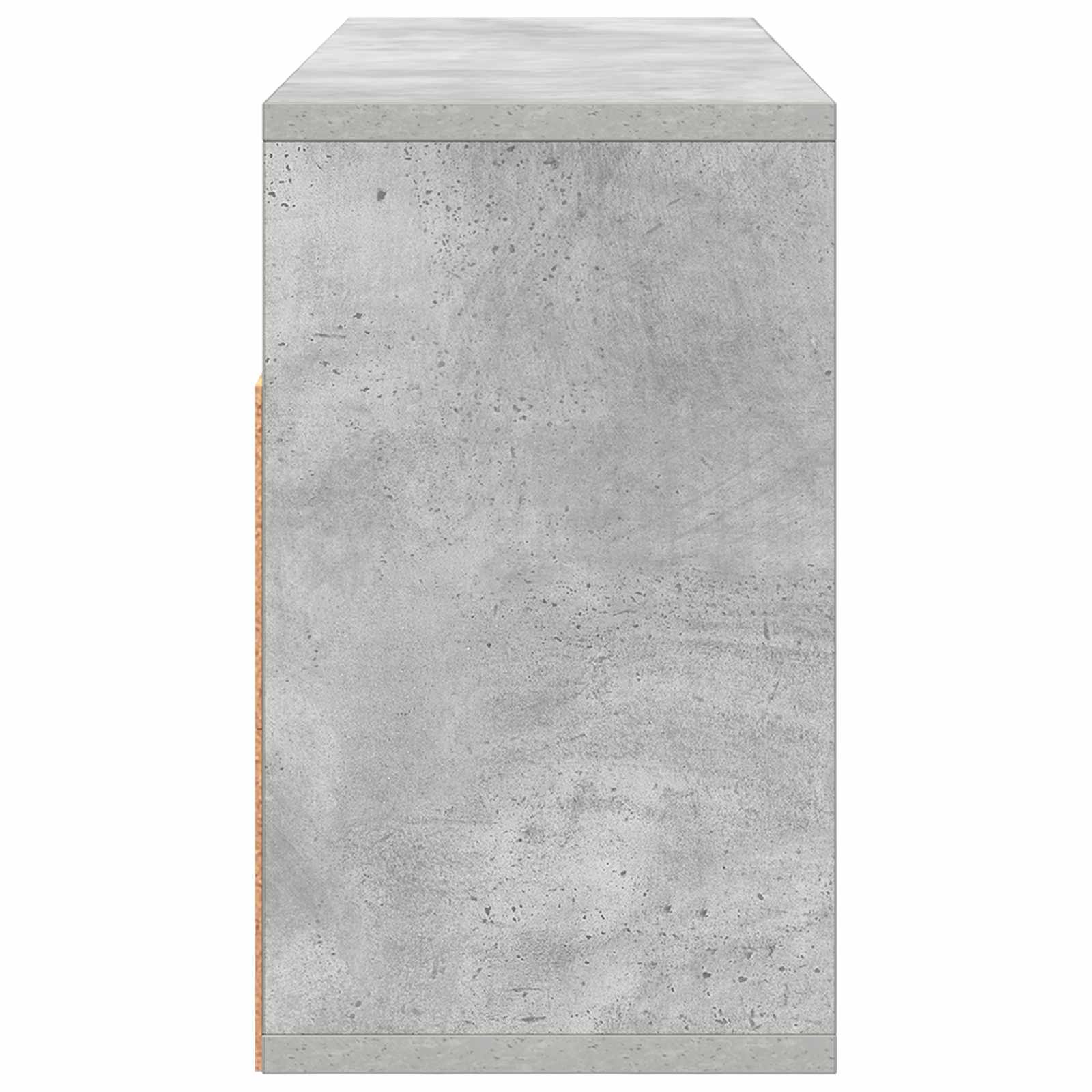 Lowboard con cassetto Grigio cemento 72 x 22,5 x 38 cm