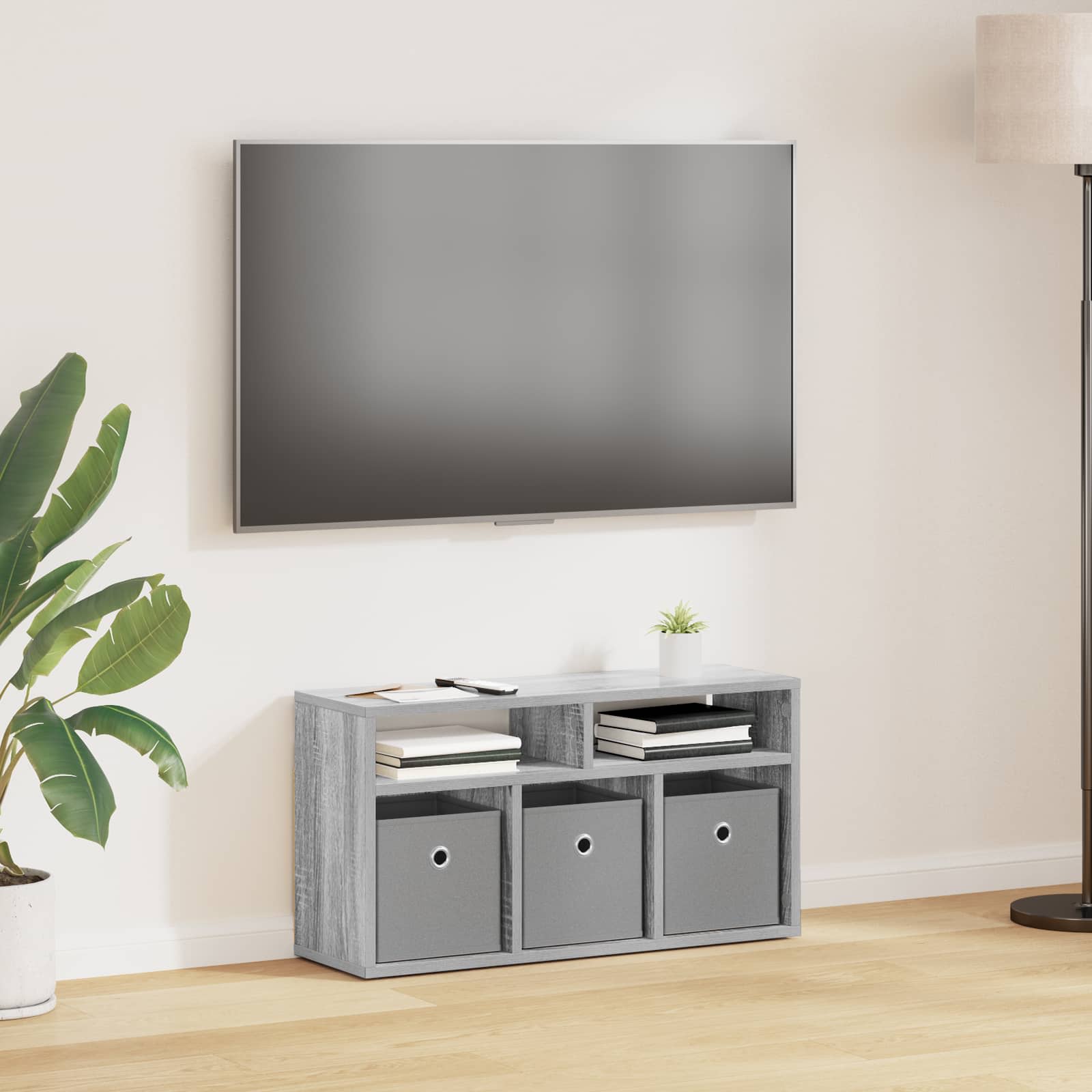 Lowboard con cassetto Grigio Sonoma 72 x 22,5 x 38 cm