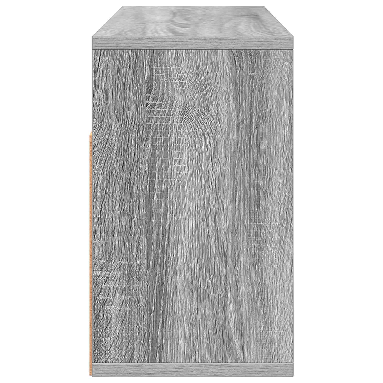 Lowboard con cassetto Grigio Sonoma 72 x 22,5 x 38 cm