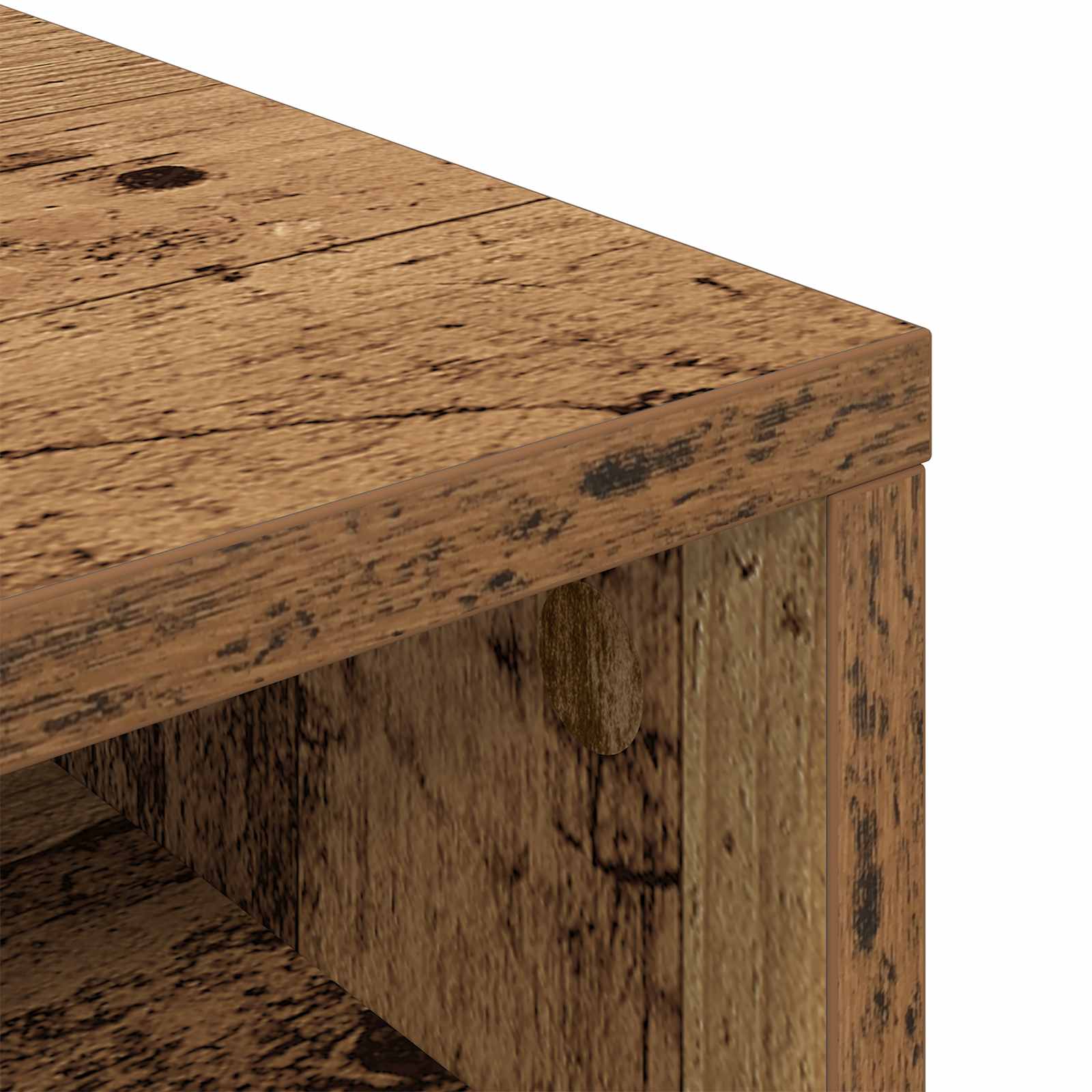 Lowboard con cassetto Legno vecchio 72 x 22,5 x 38 cm