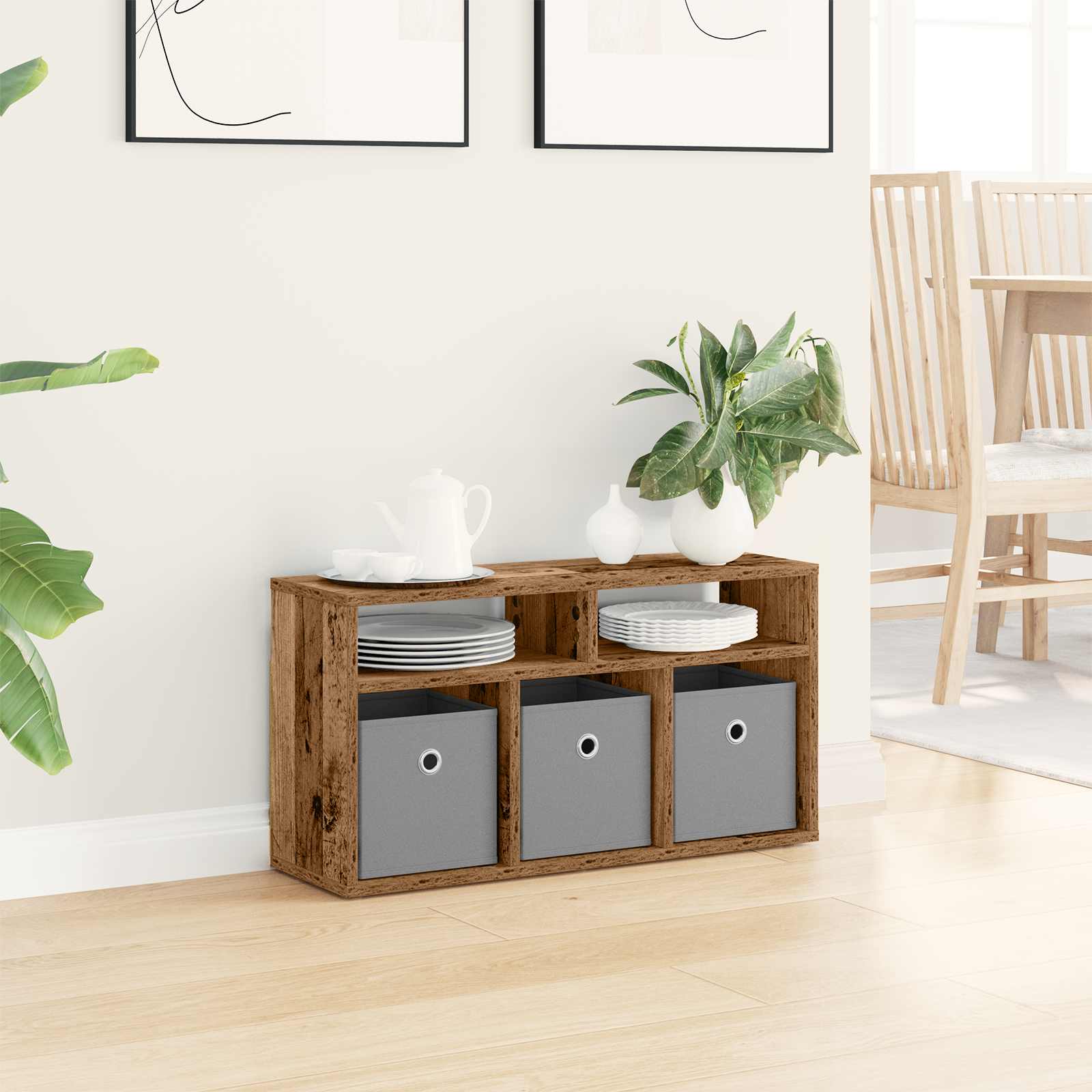 Lowboard con cassetto Legno vecchio 72 x 22,5 x 38 cm