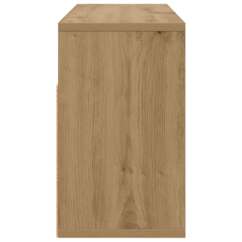Lowboard con cassetto Rovere artigianale 72 x 22,5 x 38 cm