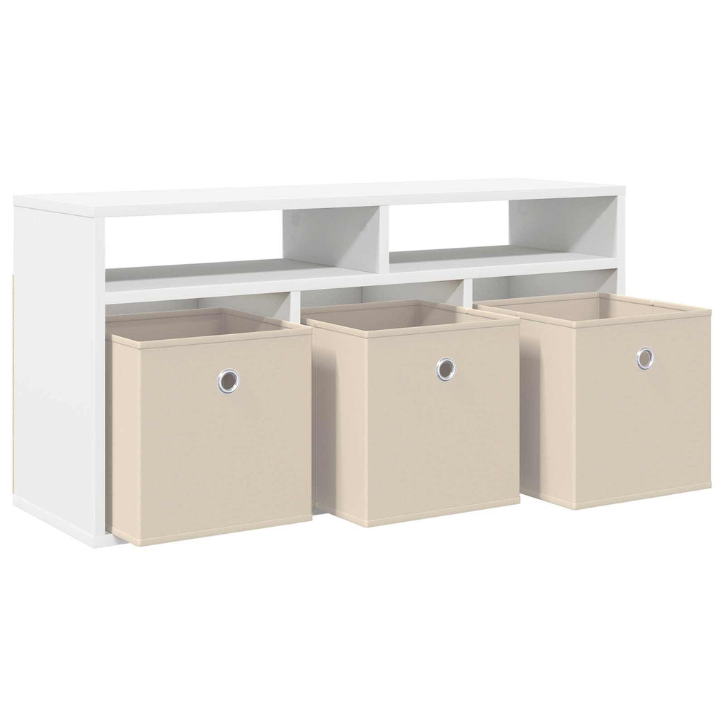 Lowboard con cassetto Bianco 87 x 27,5 x 43 cm