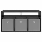Lowboard con cassetto Rovere Nero 87 x 27,5 x 43 cm