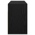 Lowboard con cassetto Rovere Nero 87 x 27,5 x 43 cm