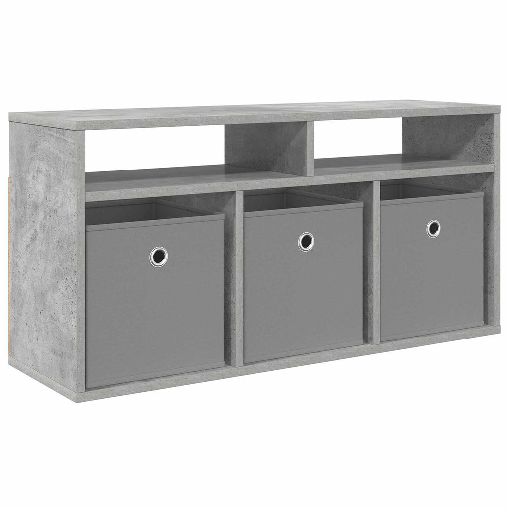 Lowboard con cassetto Grigio cemento 87 x 27,5 x 43 cm