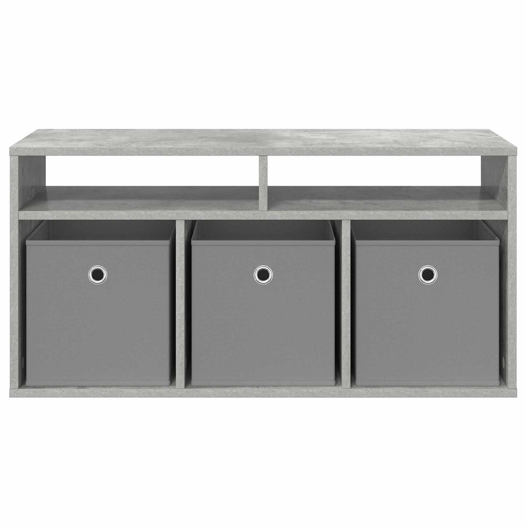 Lowboard con cassetto Grigio cemento 87 x 27,5 x 43 cm