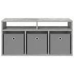 Lowboard con cassetto Grigio cemento 87 x 27,5 x 43 cm