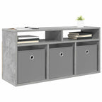 Lowboard con cassetto Grigio cemento 87 x 27,5 x 43 cm