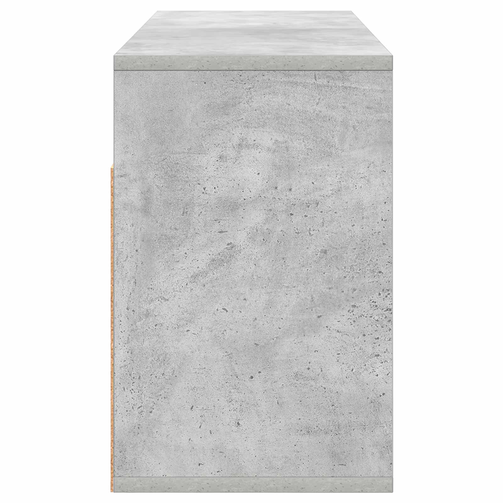 Lowboard con cassetto Grigio cemento 87 x 27,5 x 43 cm