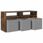 Lowboard con cassetto Rovere fumé 87 x 27,5 x 43 cm