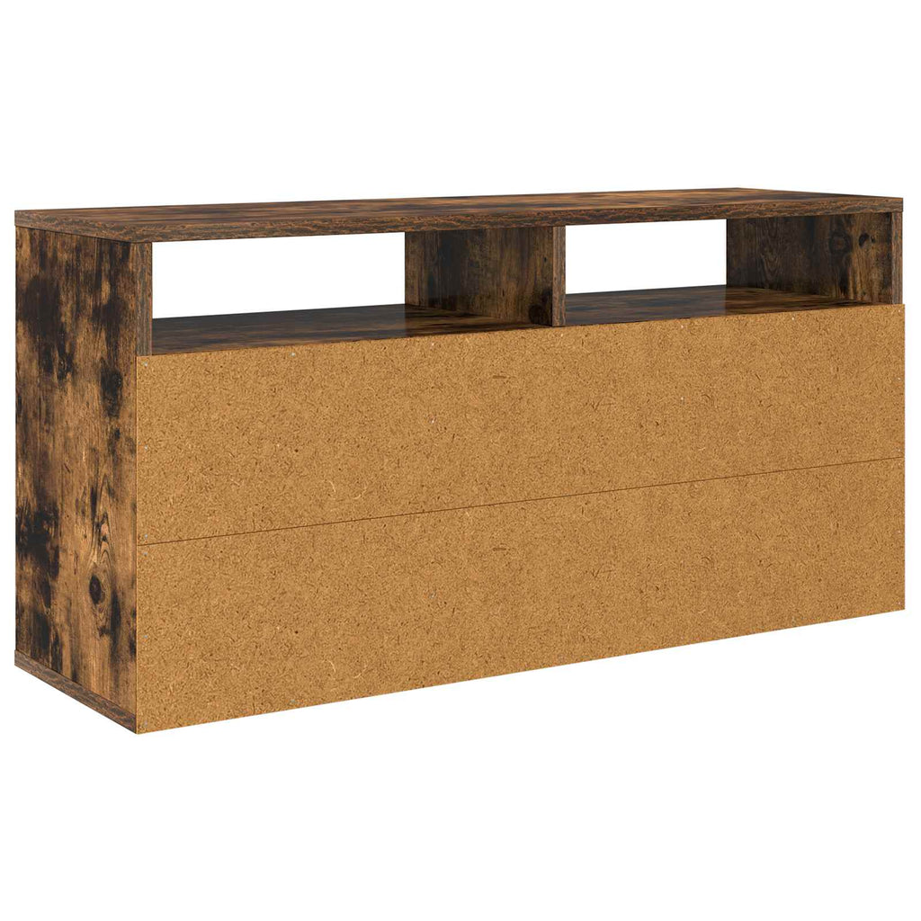 Lowboard con cassetto Rovere fumé 87 x 27,5 x 43 cm